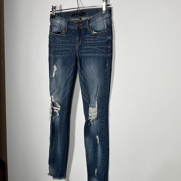 Harper Distressed Blue Jeans - Picture 4 of 8
